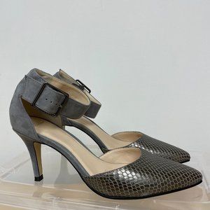 SnakeSkin Ankle Strap Heels